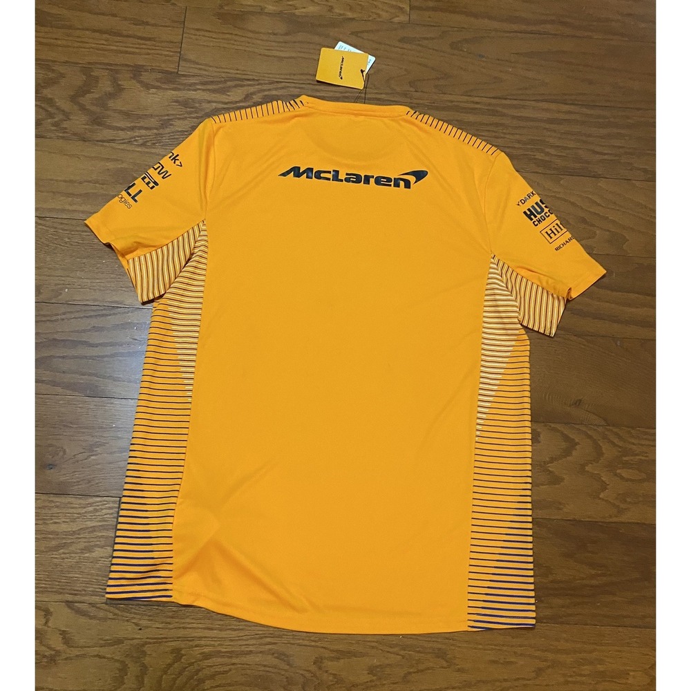 McLaren Formula 1 Official Team Orange Men T-Shirt Castore Papaya - Picture 2 of 8